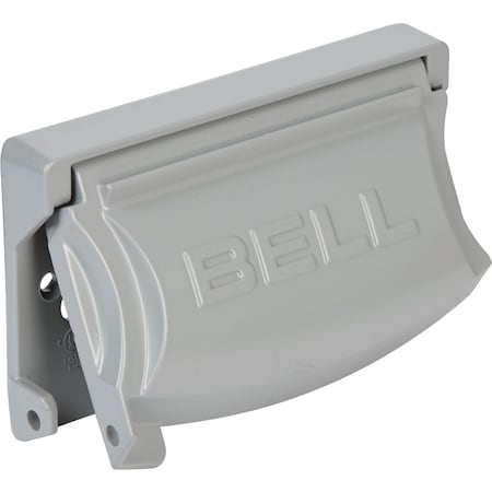 Bell Electrical Box Cover, 1 Gang Gang, Aluminum, Flip/Snap Cover Type MX1250S